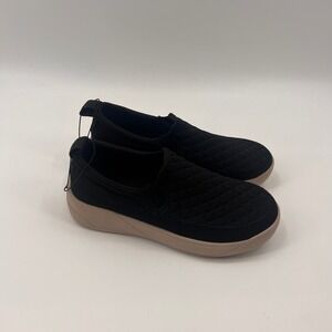 Staheekum Quilted Slip-On Sneakers Black Tan Womens Size 8 C91239928B NEW